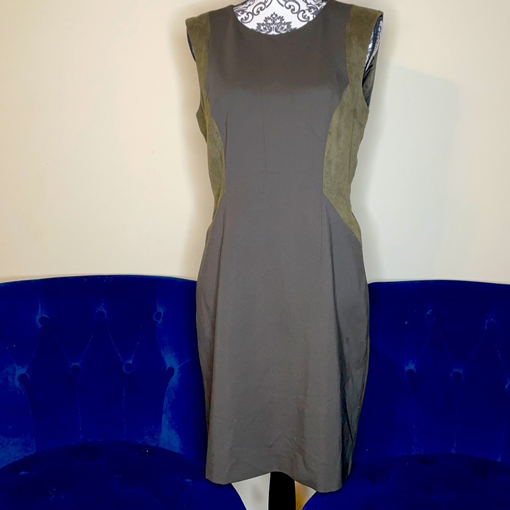 Antonio Melani olive green sleeveless dress